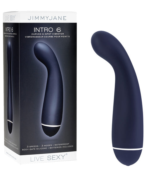 Optional title display JimmyJane Intro 6 G Spot Blue - Eros Fine Goods