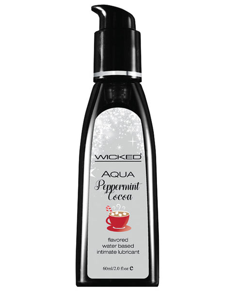 Wicked Aqua Flavored Lubricant Peppermint Cocoa - Eros Fine Goods