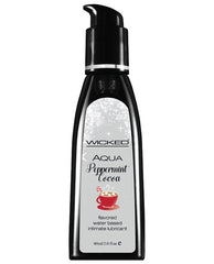 Wicked Aqua Flavored Lubricant Peppermint Cocoa - Eros Fine Goods