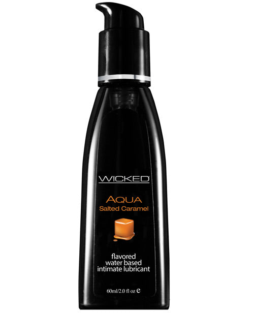 Optional title display Wicked Aqua Flavored Lubricant Salted Caramel - Eros Fine Goods