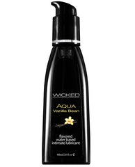 Wicked Aqua Flavored Lubricant Vanilla Bean - Eros Fine Goods lube