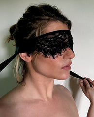 Malia Eye Mask - Eros Fine Goods tied