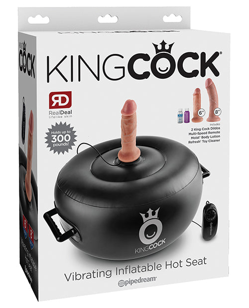 Optional title display King Cock Vibrating Inflatable Hot Seat