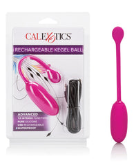 Pink silicone kegel ball