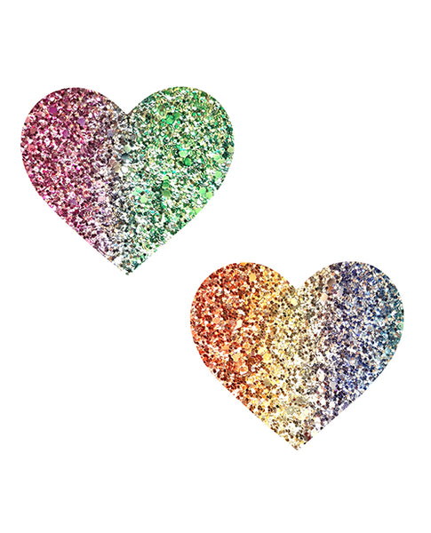NevaNude Pasties - Sparkle Hearts - Eros Fine Goods