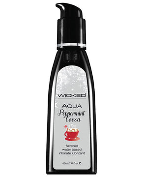 Wicked Aqua Flavored Lubricant Peppermint Cocoa - Eros Fine Goods