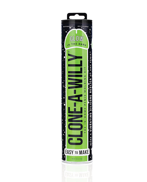 Clone-a-willy Kit Vibrating Glow in the Dark - Green