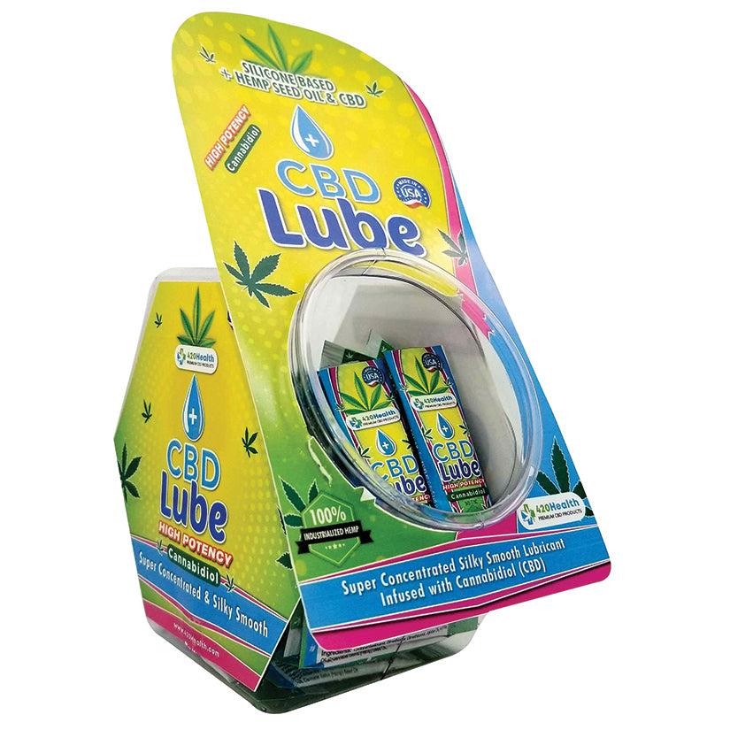 420 Health CBD Lube Foil Display 50pcs - Eros Fine Goods
