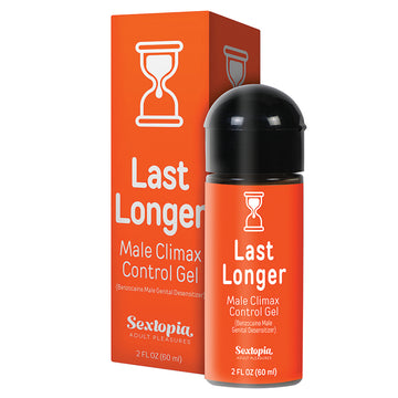 Sextopia Last Longer Male Climax Control Gel 2oz - Eros Fine Goods