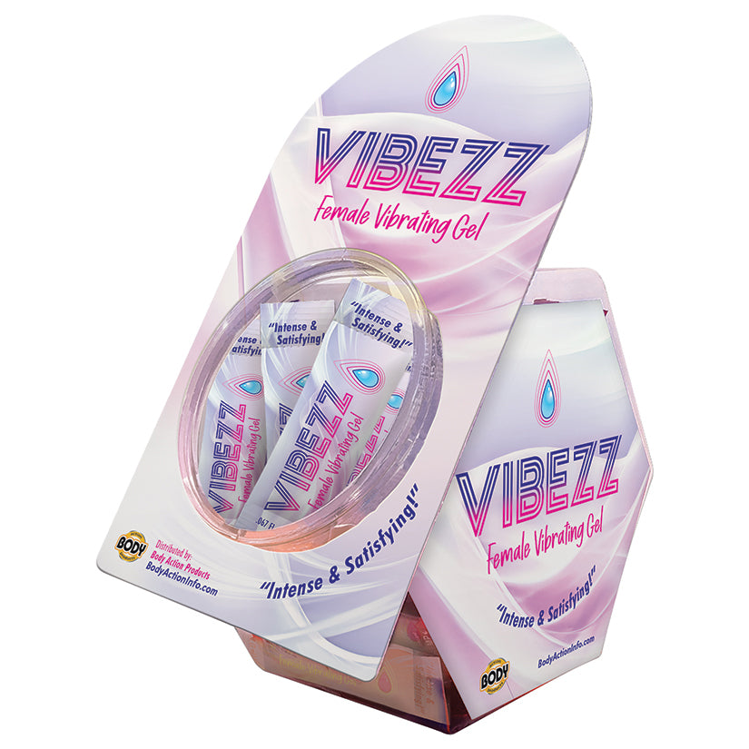 Vibezz Stimulating Gel Stick Pack Display Jar of 50 - Eros Fine Goods