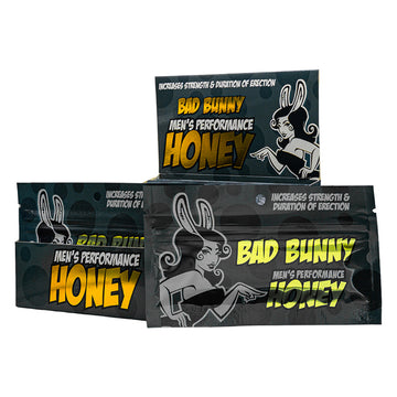 Bad Bunny Male Honey Display of 24 - Eros Fine Goods