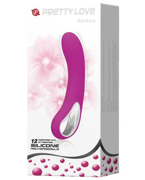 Pretty Love Alston 12 Function Vibrator W/handle - Fuchsia