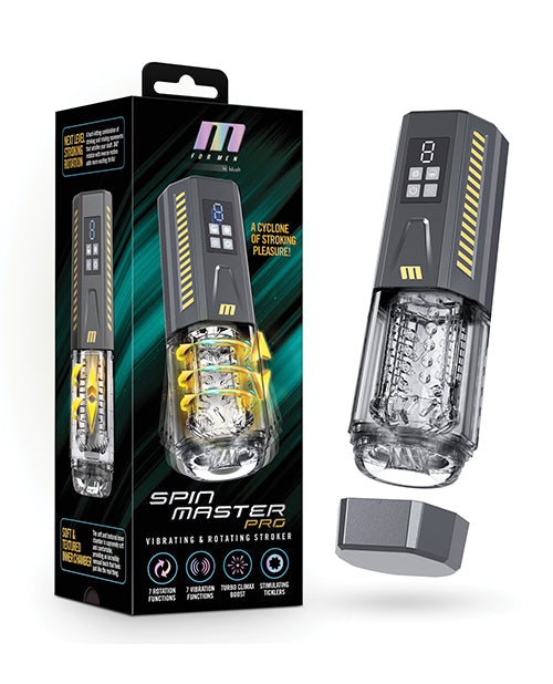 Blush M for Men Spinmaster Pro Stroker - Grey