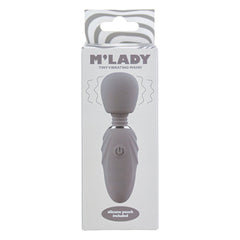 M'Lady Tiny Vibrating Wand-Grey - Eros Fine Goods