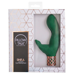 Pillow Talk Secrets Sinful-Green - Eros Fine Goods