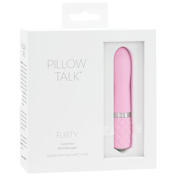 Pillow Talk Flirty Mini Massager-Pink 4.25" - Eros Fine Goods