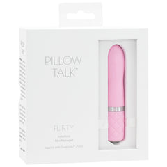 Pillow Talk Flirty Mini Massager-Pink 4.25" - Eros Fine Goods