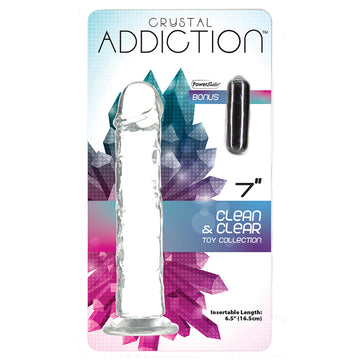Crystal Addiction Straight Dong 7" - Eros Fine Goods