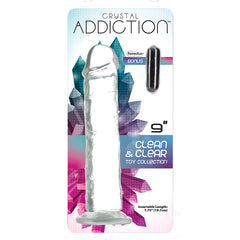 Crystal Addiction Straight Dong 9" - Eros Fine Goods