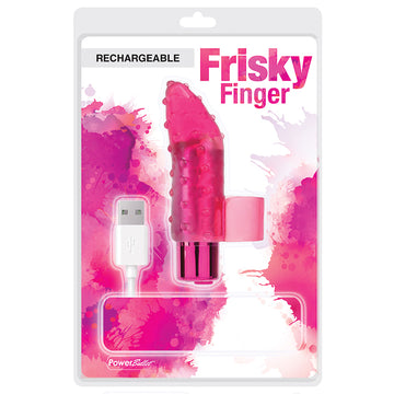 PowerBullet Frisky Fingers Rechargeable-Red 2.5" - Eros Fine Goods
