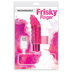 PowerBullet Frisky Fingers Rechargeable-Red 2.5" - Eros Fine Goods