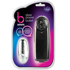B Yours Silver Power Bullet-Black - Eros Fine Goods