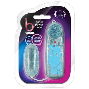 B Yours Glitter Power Bullet-Blue - Eros Fine Goods