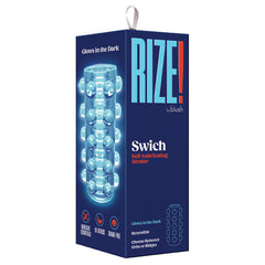 Rize Switch Glow In The Dark Self Lubricating Stroker-Clear - Eros Fine Goods
