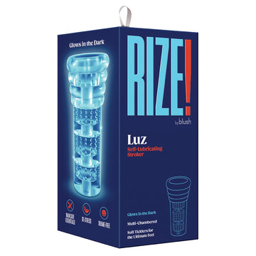 Rize Luz Glow In The Dark Self Lubricating Stroker-Clear - Eros Fine Goods