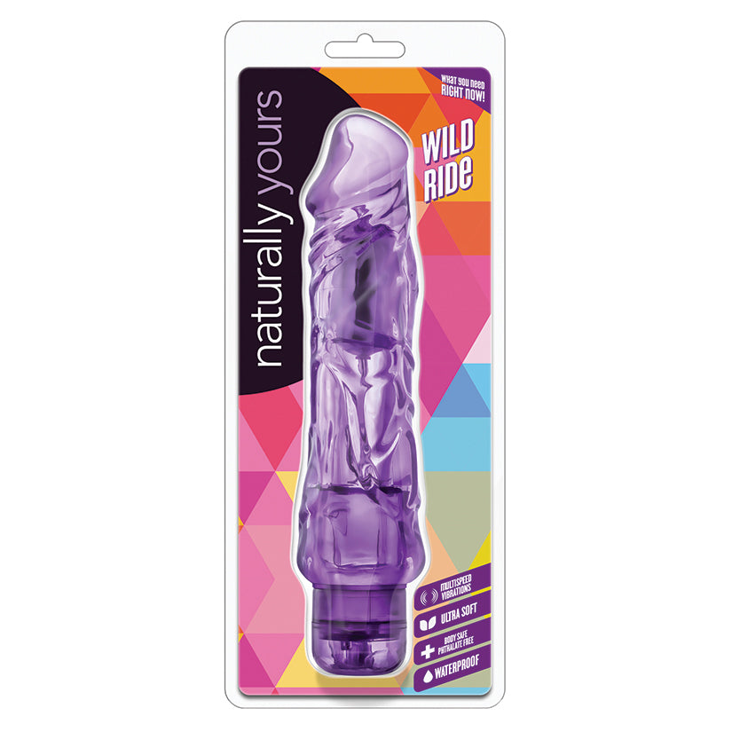 Naturally Yours Wild Ride-Purple 9" - Eros Fine Goods