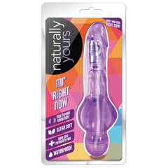 Naturally Yours Mr. Right Now-Purple 6.5" - Eros Fine Goods