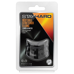Stay Hard Beef Ball Stretcher X Long  1.5" Diameter-Black - Eros Fine Goods