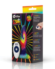 B-vibe Peace & Love Tie-dye Rimming Plug - Special Edition