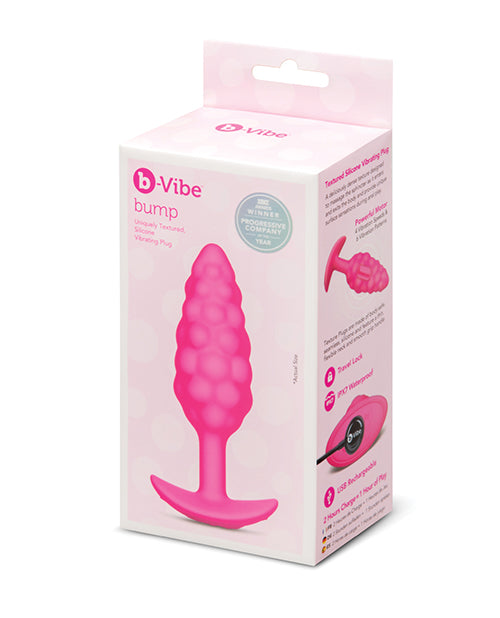 B-vibe Bump Texture Plug - Pink