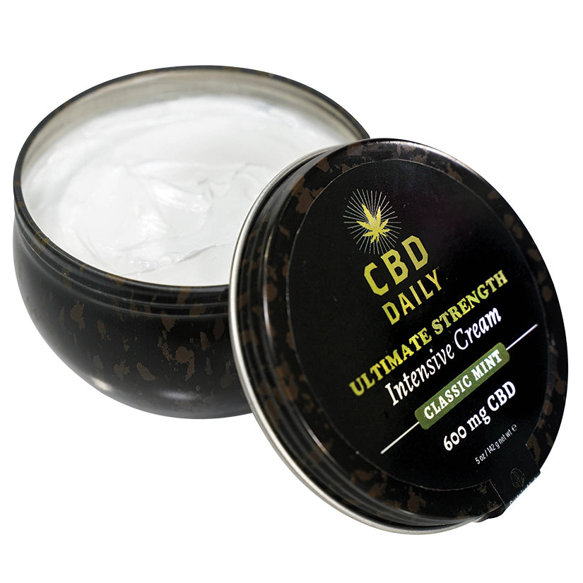 CBD Daily Ultimate Strength Intensive Cream-Classic Mint 5oz - Eros Fine Goods