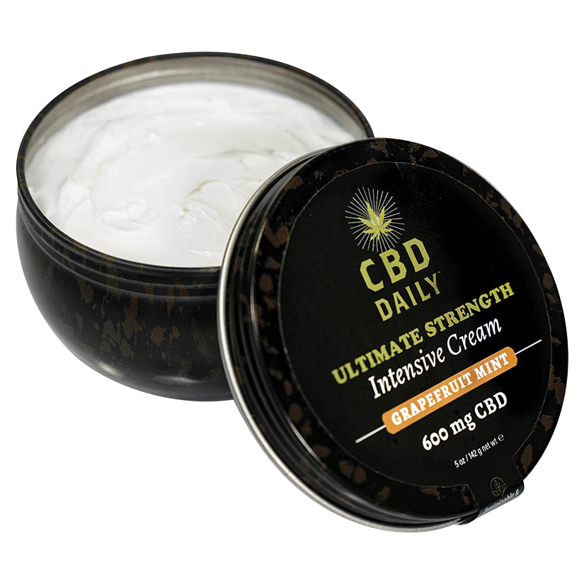 CBD Daily Ultimate Strength Intensive Cream-Grapefruit Mint 5oz - Eros Fine Goods