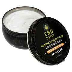 CBD Daily Ultimate Strength Intensive Cream-Grapefruit Mint 5oz - Eros Fine Goods