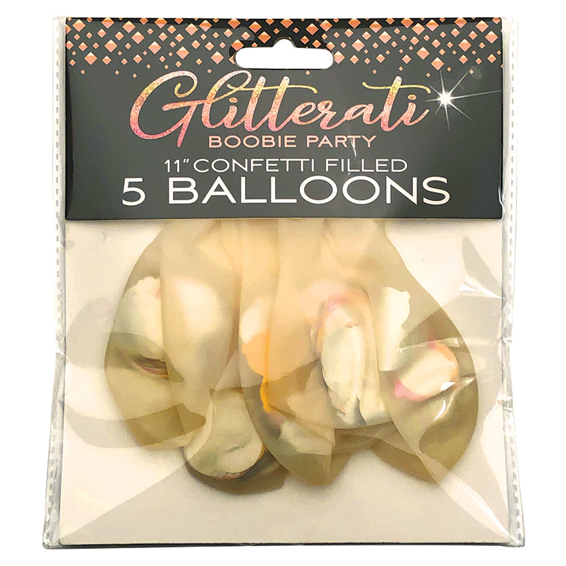 Glitterati Boobie Confetti Balloons - Eros Fine Goods
