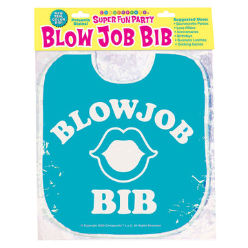 Blow Job Bib-Teal - Eros Fine Goods