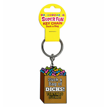 Super Fun Key Chain Suck A Bag - Eros Fine Goods