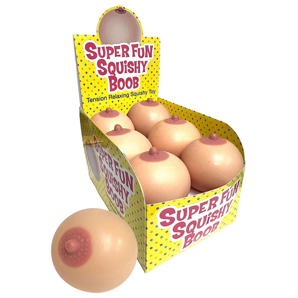 Super Fun Squishy Boobs Display of 12 - Eros Fine Goods