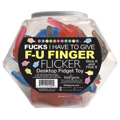 F-U Finger Flicker Fidget Toy Fishbowl of 24 - Eros Fine Goods