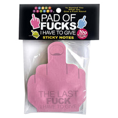 Last Fuck I Have to Give Sticky Notes - Eros Fine Goods