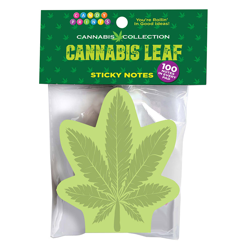 Cannabis Leaf Sticky Notes - Eros Fine Goods