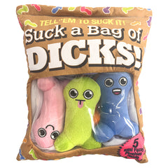 Suck A Bag of Dicks Plushy Pillow - Eros Fine Goods