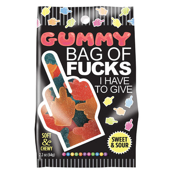 Bag of Fucks I Have To Give Sour Gummies - Eros Fine Goods