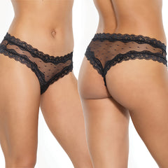 Coquette Panty-Black O/S-Boxed - Eros Fine Goods