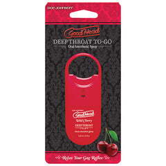 GoodHead Deep Throat Spray To Go-Cherry .33oz - Eros Fine Goods
