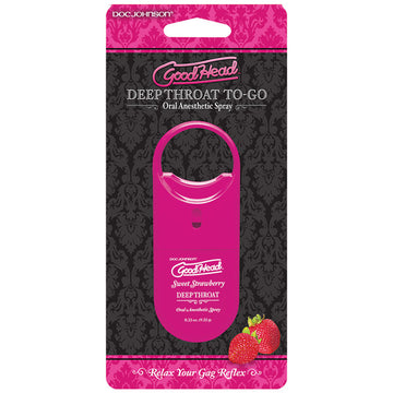 GoodHead Deep Throat Spray To Go-Strawberry .33oz - Eros Fine Goods