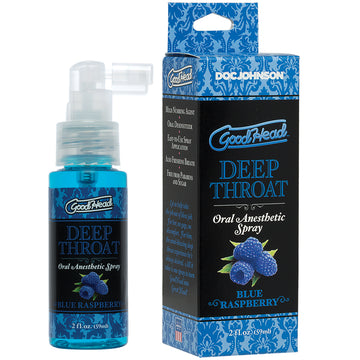 GoodHead Deep Throat Spray-Blue Raspberry - Eros Fine Goods